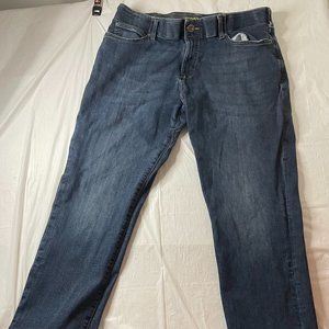 Lee Men's Blue Denim Jeans Straight Fit Tapered Leg Extreme Motion Size 36x29